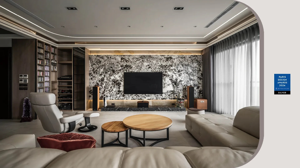 2024 巴黎設計獎銀獎作品—— 谷田室內設計 呈現極具低調的奢華現代風格宅邸