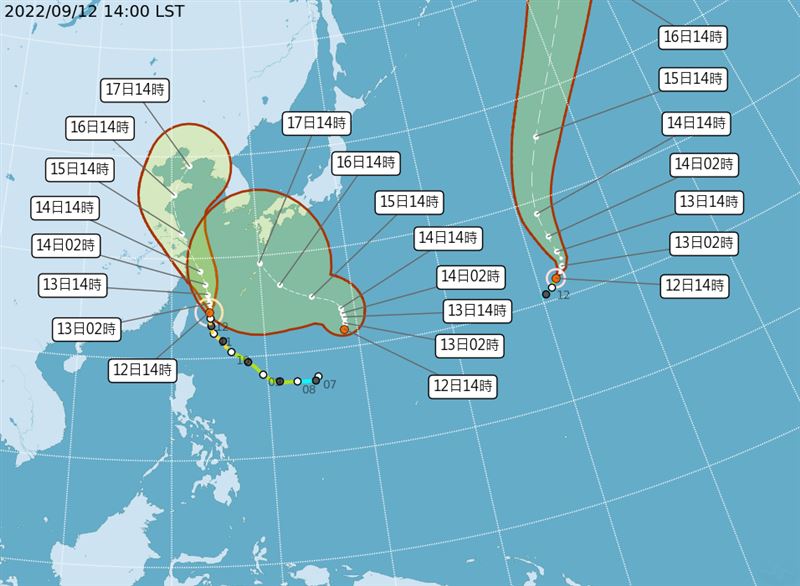 日本人也看傻！颱風完美「略過台灣」NHK統整1圖網笑翻