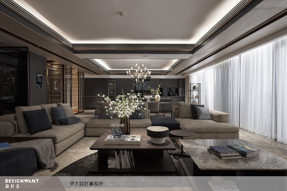 時尚元素設計客廳 完美展現現代風豪宅！