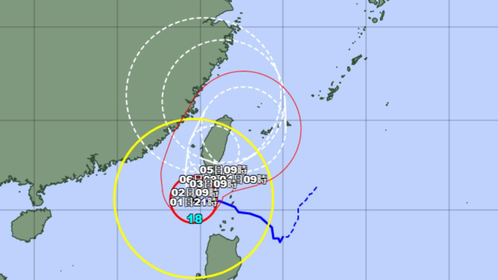 日氣象廳：山陀兒變「大型猛烈颱風」將貫穿台灣　沖繩浪高可達兩層樓