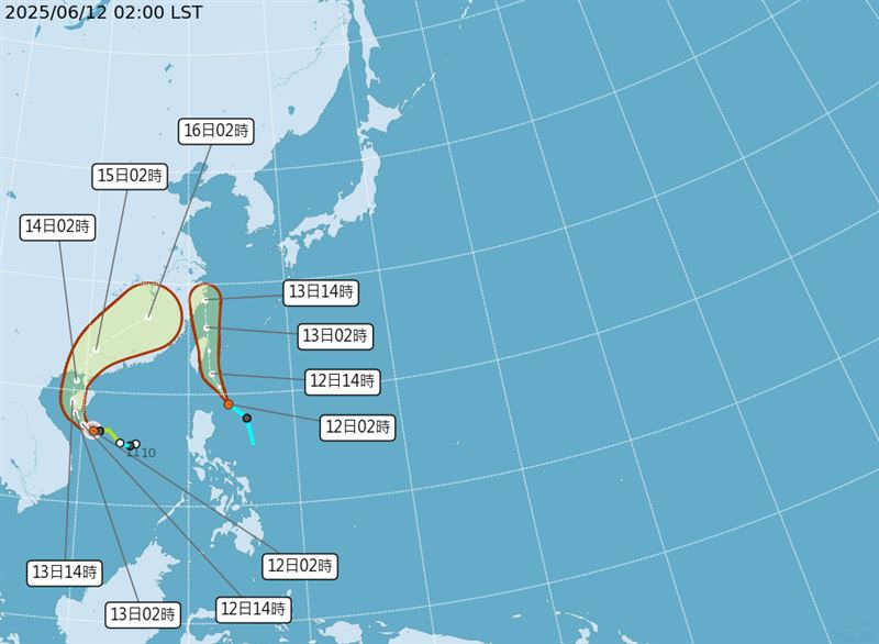 4縣市大雨！專家示警熱帶低壓「直撲台灣」　超猛雨彈下到這天才趨緩