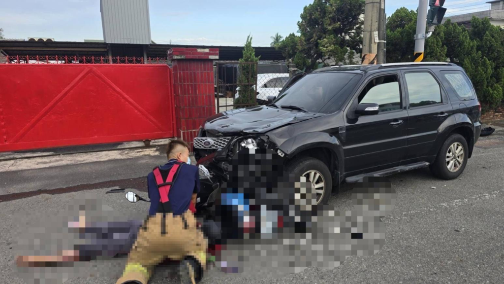 台南「休旅車暴衝撞飛」重大車禍！母女倒地無生命跡象