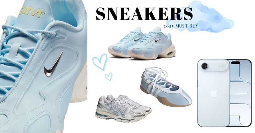 EXO伯賢最愛 iPhone 17 Air 天空藍買不到沒關係，7款「同款藍色球鞋」輕鬆入手超好搭