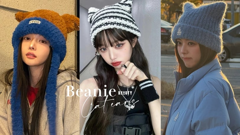 韓國超夯「貓咪耳朵毛帽」推薦：MLB Korea、YEGG太可愛，IVE張員瑛、Karina都搶上身！
