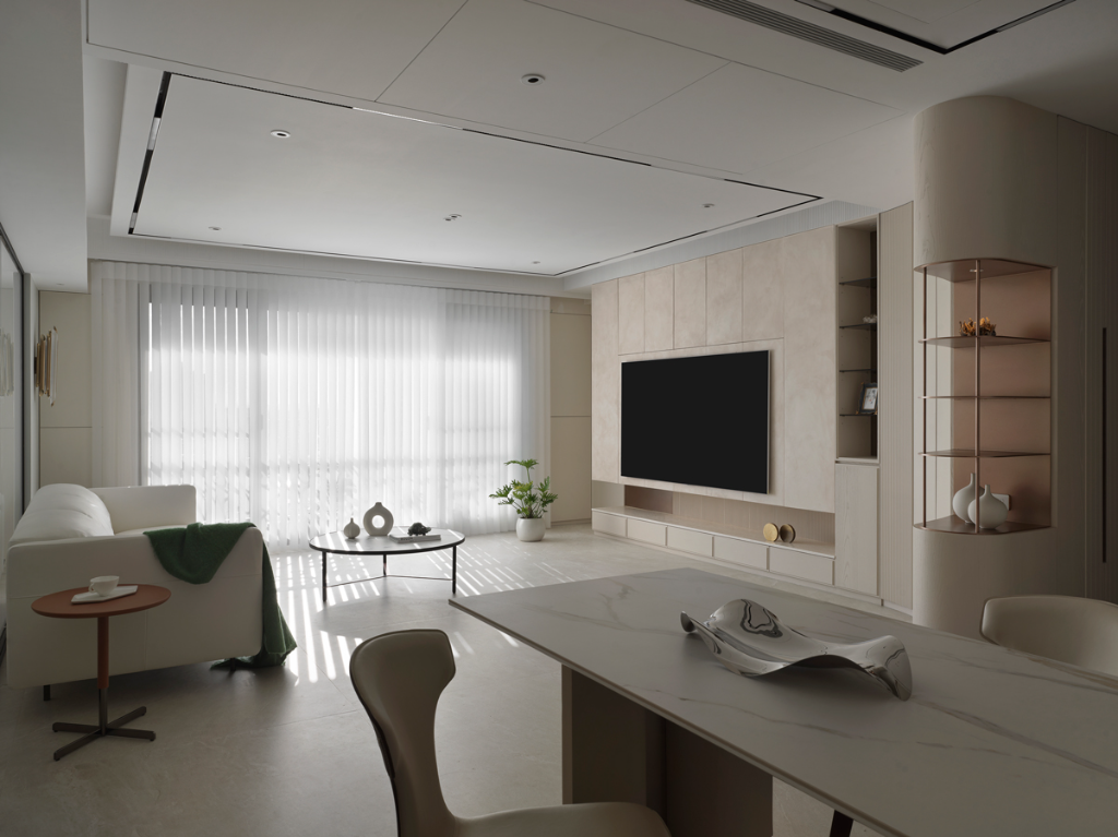 【澄境設計 鄭抿丹】轉角邂逅米色暖意 流線中洗淨塵囂的溫馨無壓宅邸