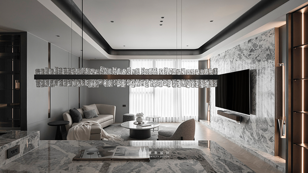 【豐聚設計 李羽芝、黃翊峰】灰階紋理鋪敘恢弘氣度 從容氣韻滿溢的理想雅邸
