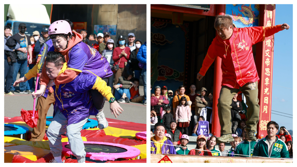 「85公斤貂蟬」宮美樂秒跳上背！董至成慘被關刀敲臉　胡瓜想落跑也沒用