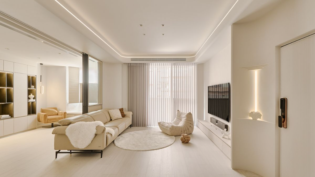 37 坪老宅的溫柔進化！圓弧 × 暖白的現代生活感