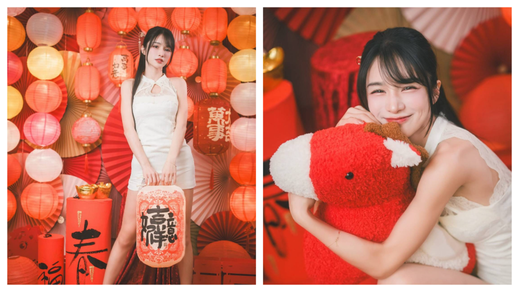 啦啦隊女神岱縈初三穿旗袍拜年！曝趣味年俗「早睡晚起別打擾老鼠娶親」