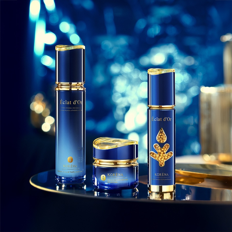 實力與美學兼具的設計突破｜KORENA《璀璨時空魚子松露極致金萃精華》榮獲2025美國紐約產品設計獎 銀獎