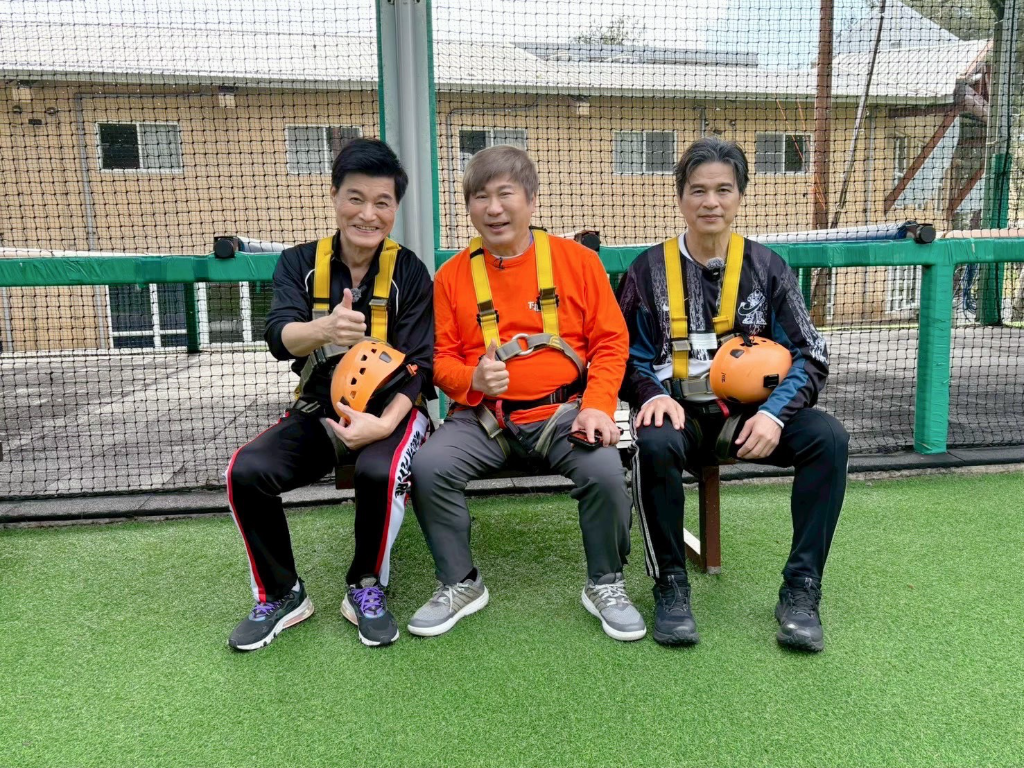 胡瓜65歲高空挑戰自我！笑稱心臟更強了　與王中皇、李興文錄影像拚命
