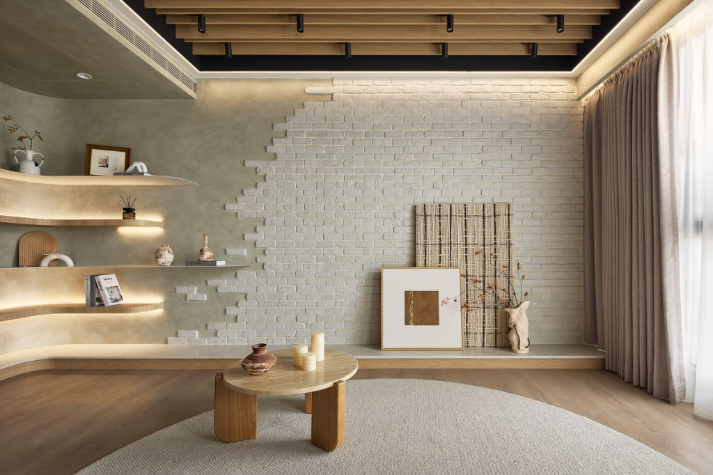 25坪打造一房格局的招待會所！以日系侘寂風格在留白之間安放生活溫度