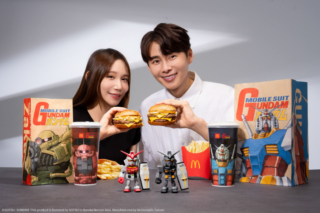 台灣麥當勞聯名《鋼彈》！RX-78-2公仔、馬克杯組必蒐　主題旗艦餐廳震撼亮相