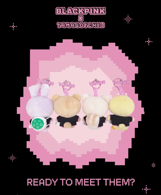 BLINK 預備開箱！BLACKPINK x Tamagotchi 聯名絨毛盲盒首曝光　粉敲碗「求台北場」