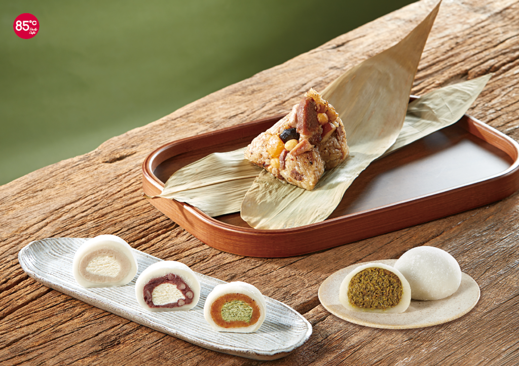 85℃ 推端午「花生香菜冰粽」！Q彈麻糬包內餡　再把杜拜巧克力包進大福中