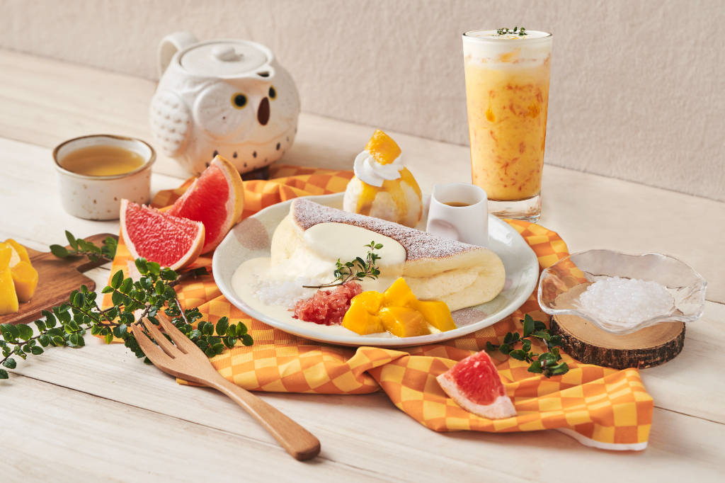 Woosa夏季限定「楊枝甘露鬆餅」回歸！Q彈西米露搭芒果冰淇淋　還有清爽飲品