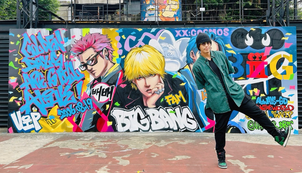 GD本人親按讚！潮流藝術家傅星翰打造BIGBANG 20週年塗鴉牆　「XX：COSMOS」吸睛登場